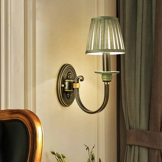 Lampe de chevet de chambre à coucher de style rétro Applique murale en cuivre 