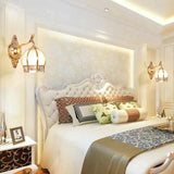 Retro Style Bedroom Bedside Living Room Staircase Copper Wall Lamp Lamps