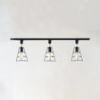 Retro Style Wire Cage Ceiling Light With Conical Shade - Rotatable Black/White Metal Shopify Black