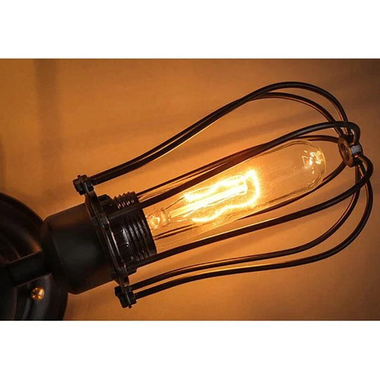 Retro Vintage Black 5 Lights Grln Ceiling E27 Lamp Fixtures For Home Bedroom/Living Room/Bar/Cafe