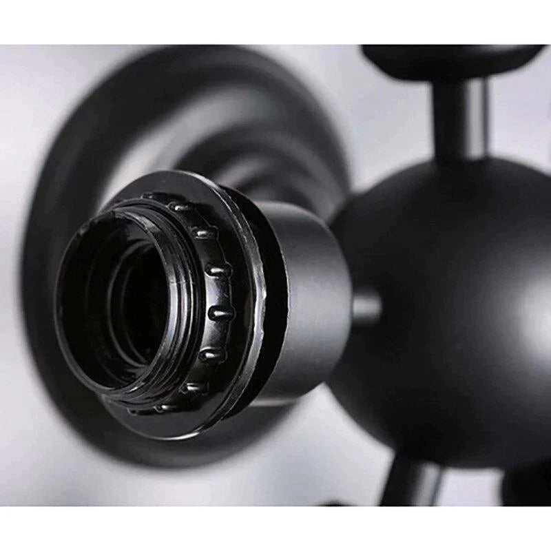 Retro Vintage Black 5 Lights Grln Ceiling E27 Lamp Fixtures For Home Bedroom/Living Room/Bar/Cafe