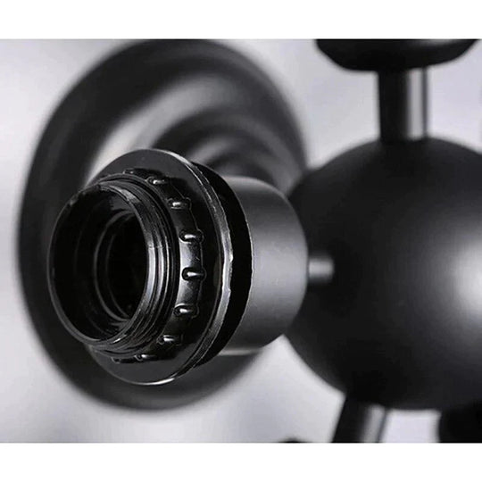 Retro Vintage Black 5 Lights Grln Ceiling E27 Lamp Fixtures For Home Bedroom/Living Room/Bar/Cafe