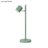 Rotatable Childrens Bedroom Desk Light Metal Macaron Reading Lamp With Plug-In Cord