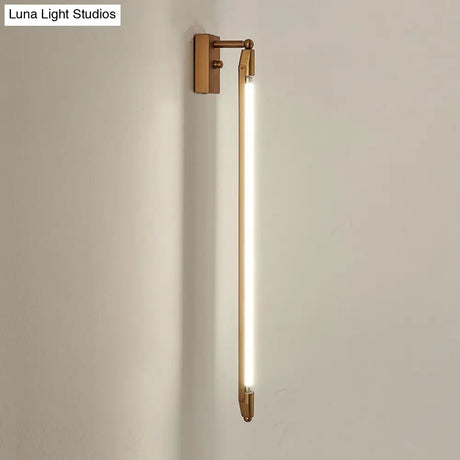 Rotatable Led Wall Light For Corridors - Minimalist Metallic Design