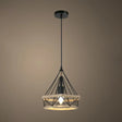 Rustic Hemp Rope Pendant Light Fixture In Brown - Vintage Wrapped Hanging Lamp With 1 Bulb / A