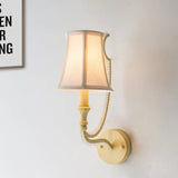 Rustic Paneled Wall Light Fixture In Beige/Aged Silver With Crystal Droplet For Half-Bulb Lighting