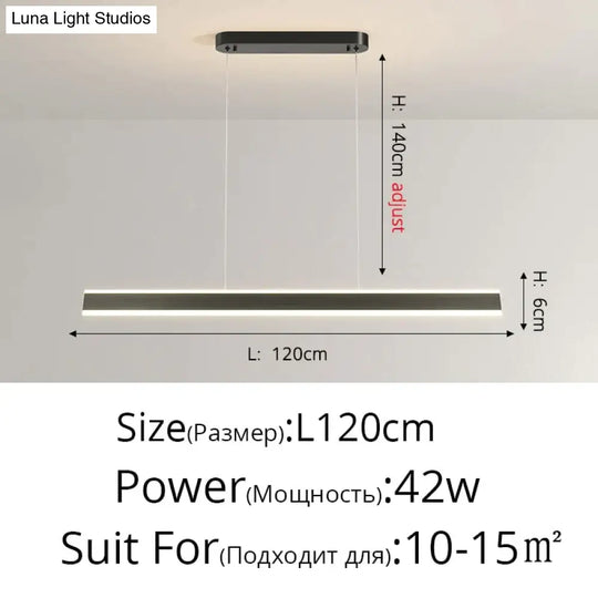 Salix V - Modern Minimalist Led Dimmable Bar Pendant Light Pendant