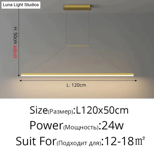 Salix V - Modern Minimalist Led Dimmable Bar Pendant Light Pendant