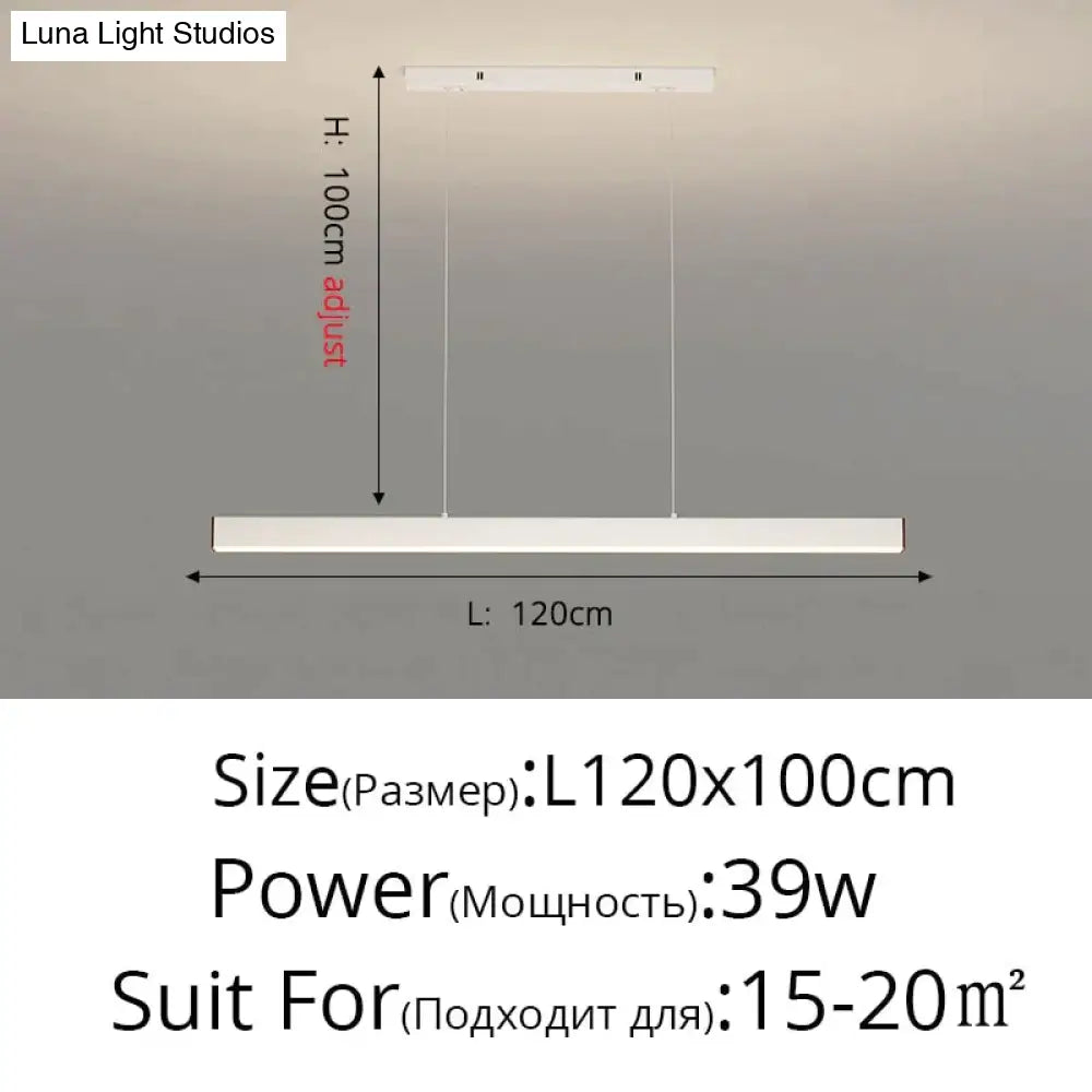 Salix V - Modern Minimalist Led Dimmable Bar Pendant Light Pendant