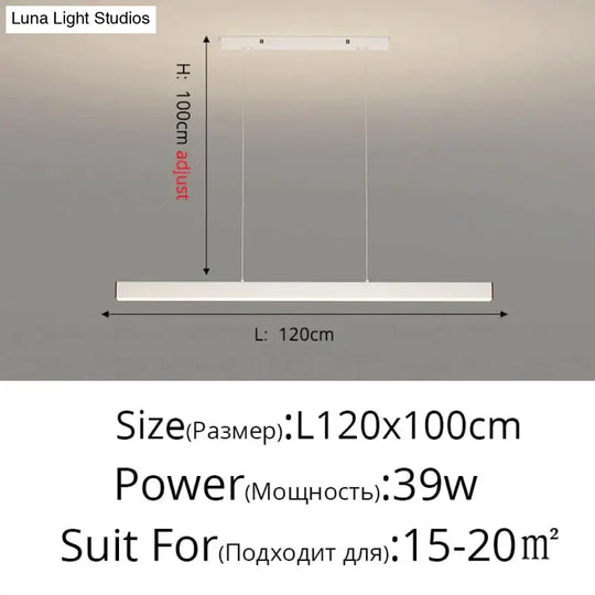 Salix V - Modern Minimalist Led Dimmable Bar Pendant Light Pendant