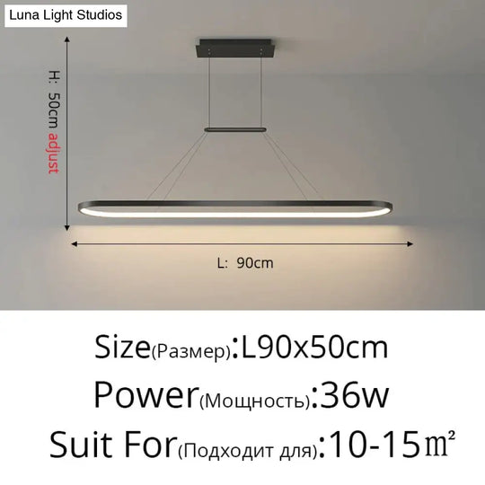 Salix V - Modern Minimalist Led Dimmable Bar Pendant Light Pendant