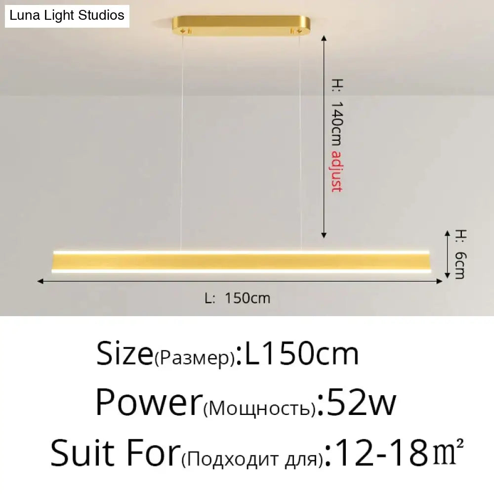 Salix V - Modern Minimalist Led Dimmable Bar Pendant Light Pendant