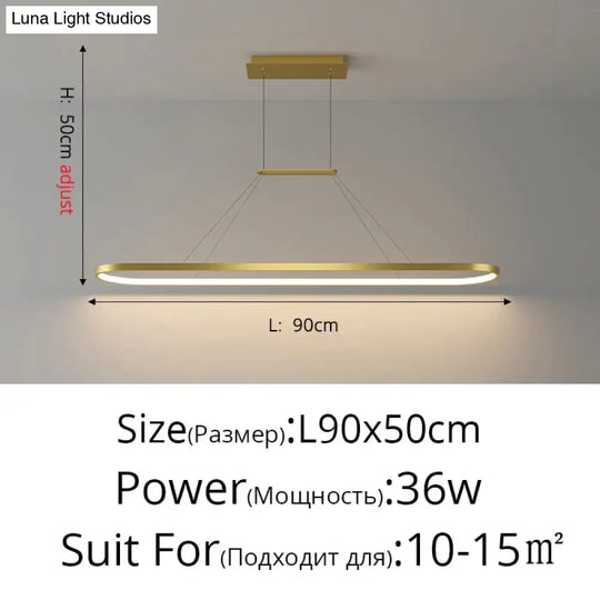 Salix V - Modern Minimalist Led Dimmable Bar Pendant Light Pendant