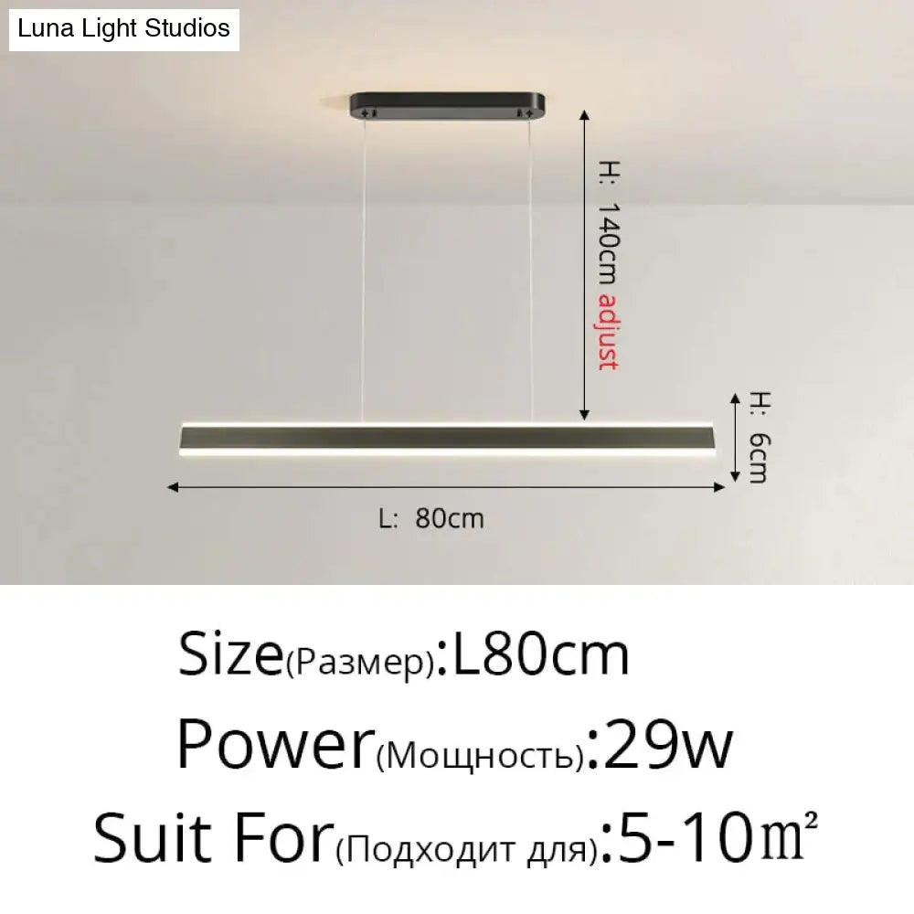 Salix V - Modern Minimalist Led Dimmable Bar Pendant Light Pendant