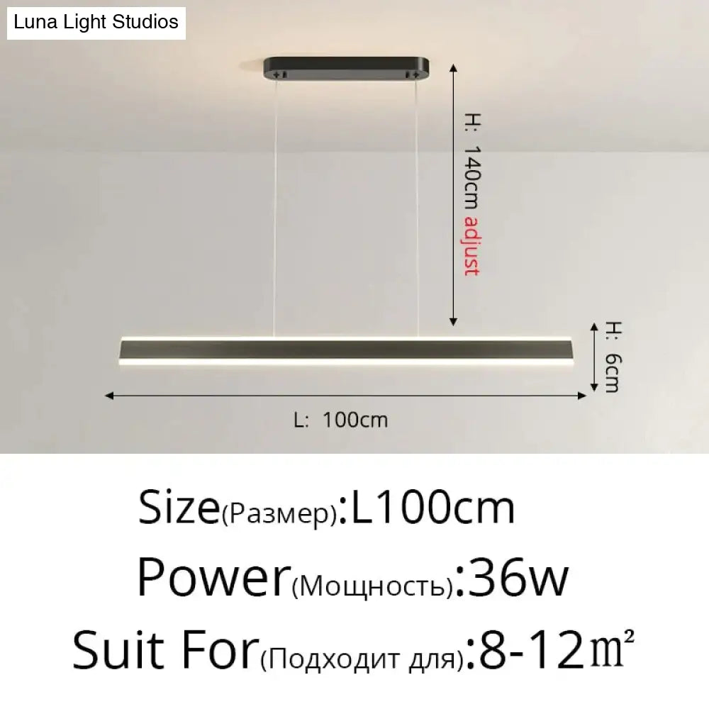 Salix V - Modern Minimalist Led Dimmable Bar Pendant Light Pendant