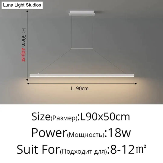 Salix V - Modern Minimalist Led Dimmable Bar Pendant Light Pendant