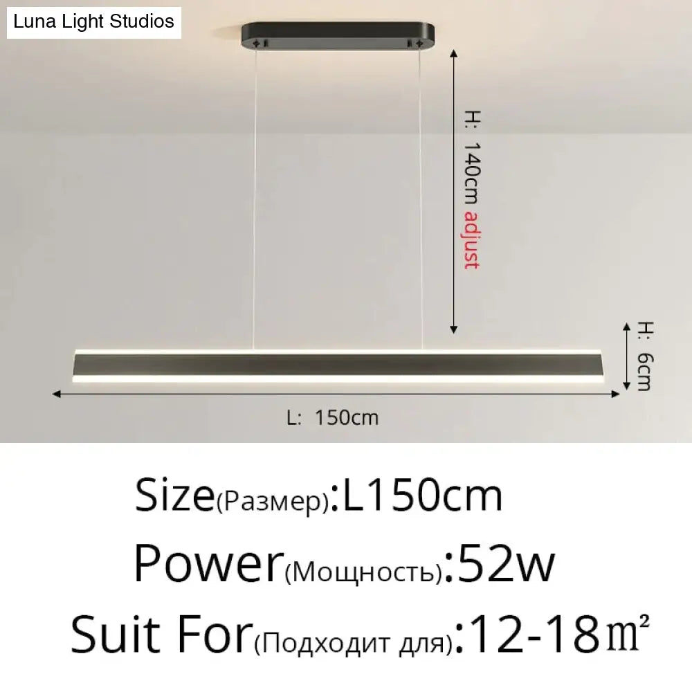Salix V - Modern Minimalist Led Dimmable Bar Pendant Light Pendant