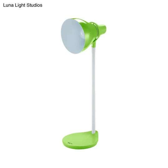Scarlett - Bendable Reading Lamp: Horn Shade Macaron Iron Desk Light