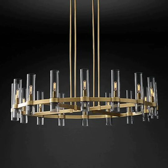 Serenity - Lustre rond en verre transparent American Loft Lighting