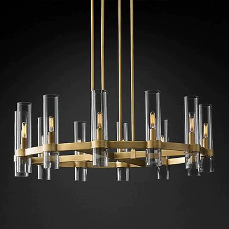Serenity - Lustre rond en verre transparent American Loft Lighting