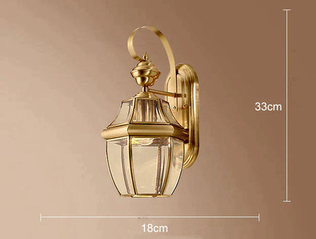 Simple Country Style Of Outdoor Copper Wall Lamp Lamps