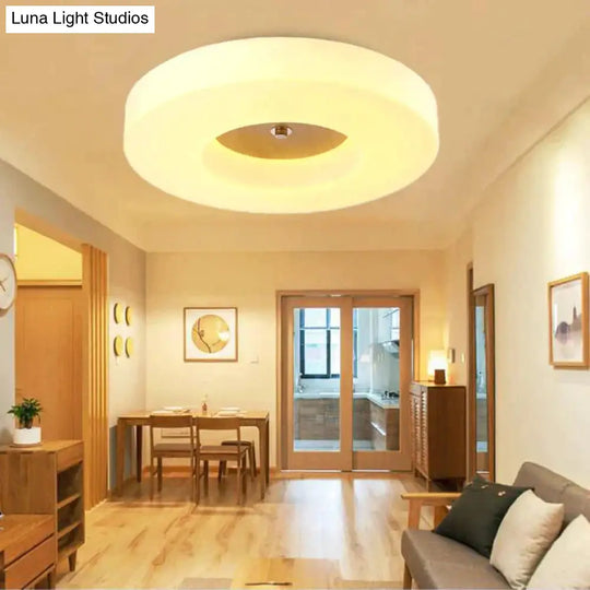 Simple Creative Home Round Solid Wood Ceiling Lamp