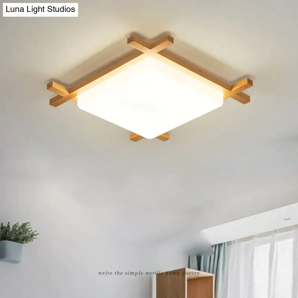 Simple Modern Corridor Square Log Led Living Room Lamps Ceiling