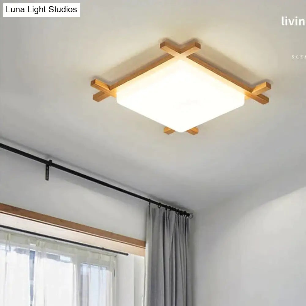Simple Modern Corridor Corridor Square Log LED Living Room Lamps Ceiling