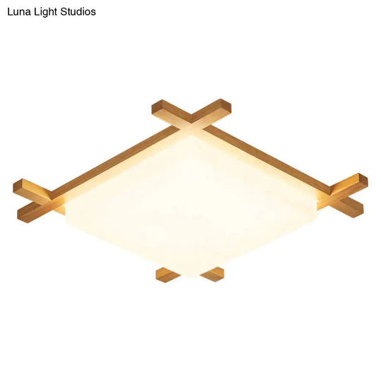 Simple Modern Corridor Corridor Square Log LED Living Room Lamps Ceiling