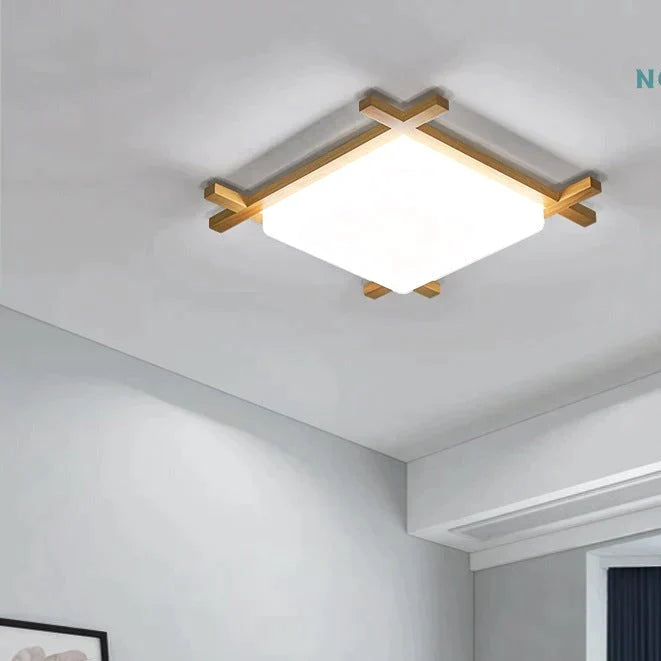 Simple Modern Corridor Corridor Square Log LED Living Room Lamps Ceiling