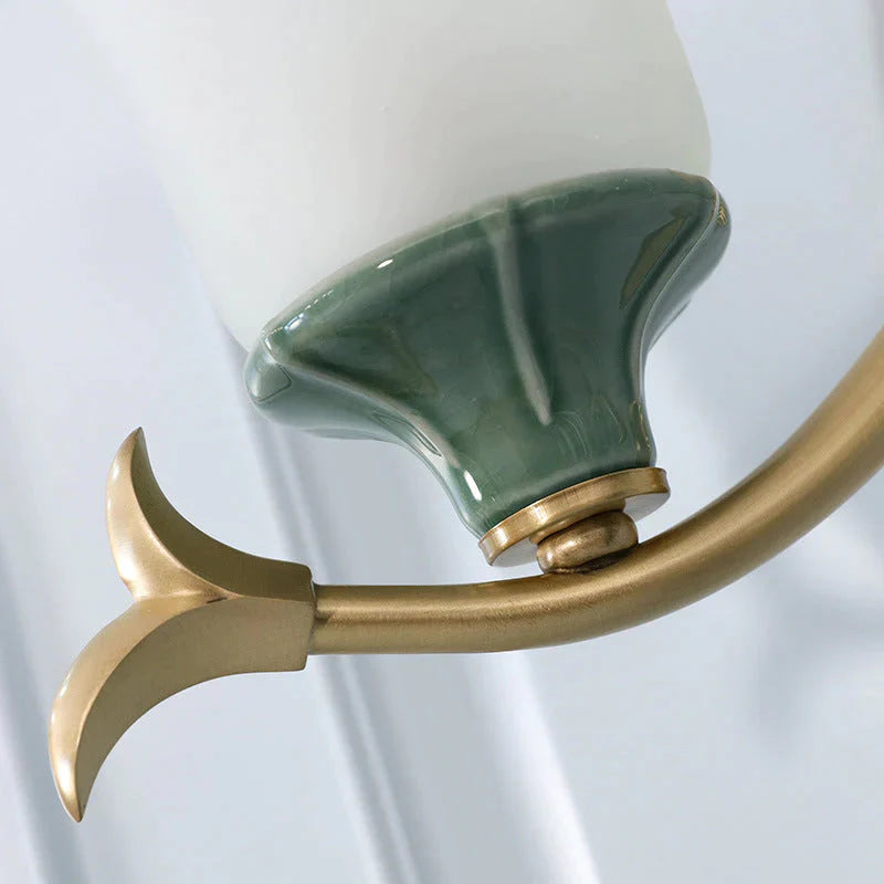 Lampe d'escalier rétro simple chambre chevet applique murale en cuivre