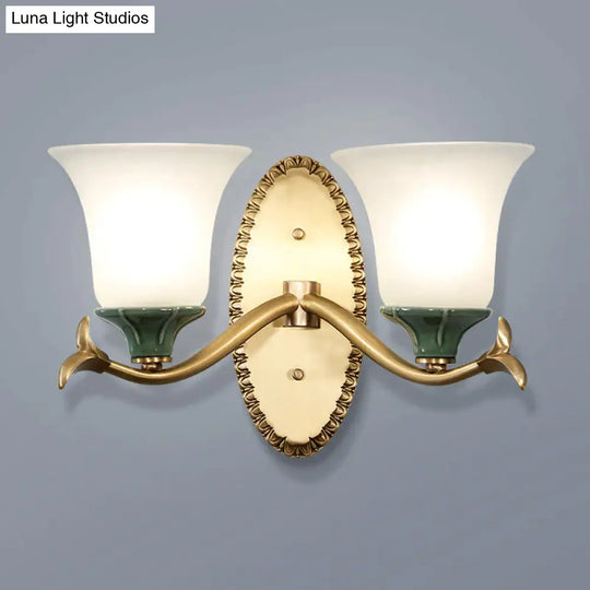 Simple Retro Staircase Lamp Bedroom Bedside Copper Wall Lamps