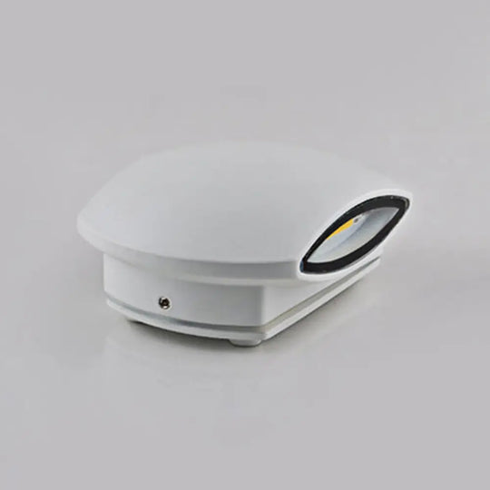 Simple Style Aluminum Oval Wall Mounted Led Light For Corridor - 1.5/2 Wide White Fixture