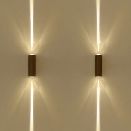 Simple Style Metallic Wall Sconce Light - 2 Lights Black Finish Warm/White Lighting For Hotel / Warm