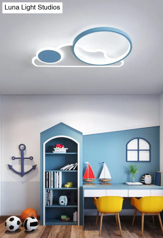 Simplicity Led Flush Ceiling Light For Bedroom And Living Room - Cloud Circle Design