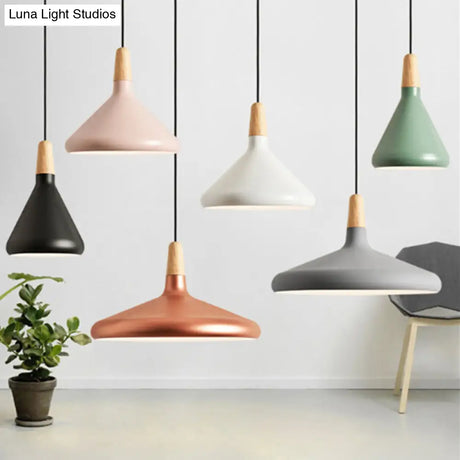 Simplicity Pendant Light With Multi Color Options - Nordic Macaroon Aluminum Lampshade Perfect For
