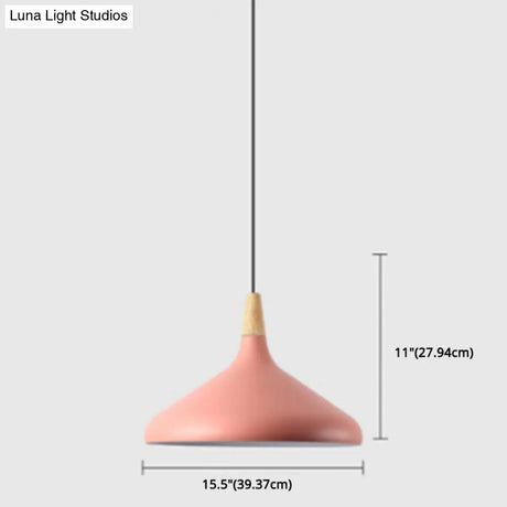 Simplicity Pendant Light With Multi Color Options - Nordic Macaroon Aluminum Lampshade Perfect For