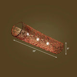 Simplicity Rattan Flush Mount Ceiling Light - Cylindrical Restaurant Lighting 3 / Brown