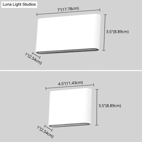 Simplicity Waterproof Sconce Light: Up And Down Lighting Wall Mount Fixture For Living Room