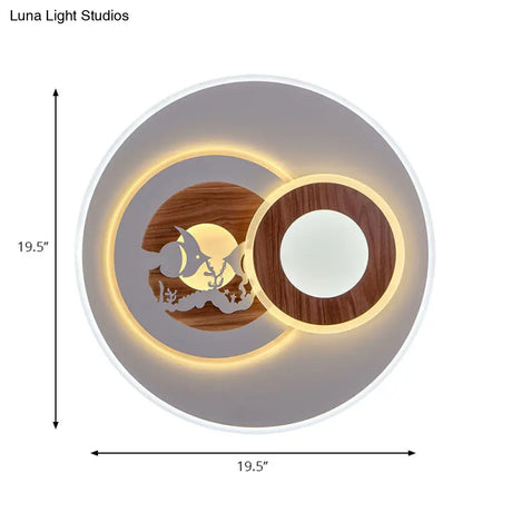 Sleek Acrylic Led Flush Mount Ceiling Light For Corridors Contemporary White Design