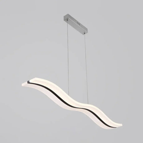 Sleek Acrylic Led Pendant Light Fixture - Island Lighting For Chic Dining Ambiance White / Third
