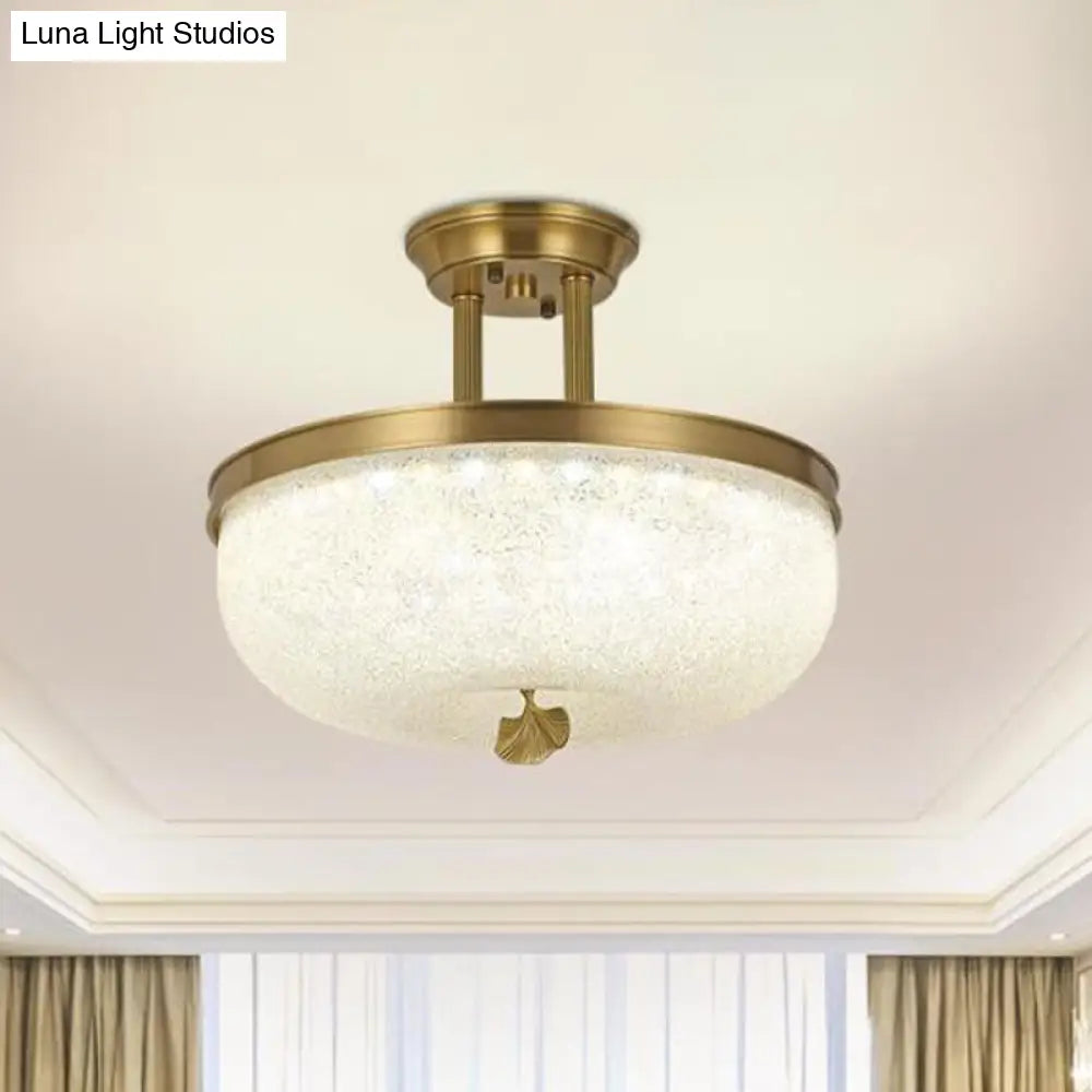 Sleek Black/Gold Traditionalist Bowl Led Ceiling Light Fixture - 12’/16’ Width