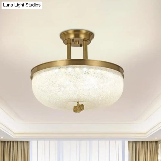 Sleek Black/Gold Traditionalist Bowl Led Ceiling Light Fixture - 12’/16’ Width