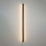 Sleek Black Led Wall Sconce For Hallways - Linear Flush Mount Design