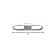 Sleek Geometric Led Ceiling Light - Minimalist Metal Flush Mount Fixture For Corridors White / Oval