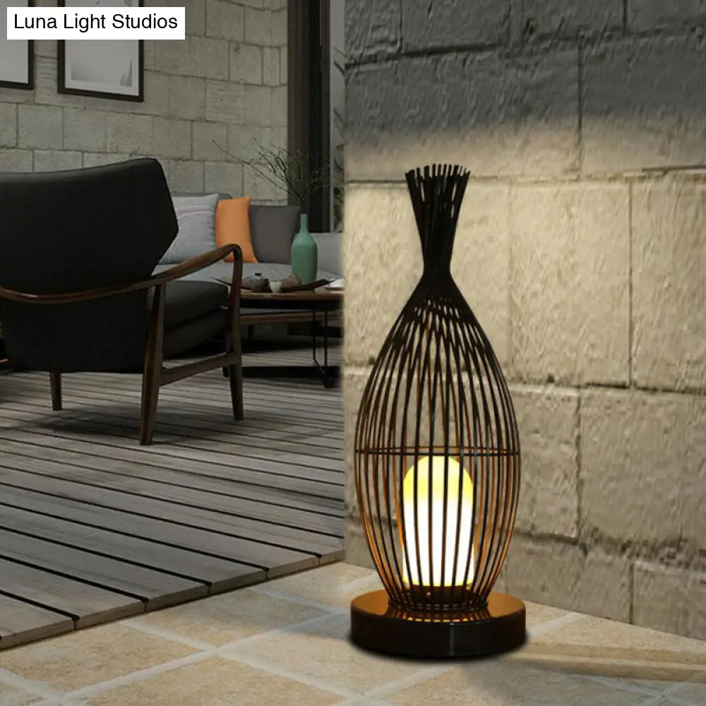 Sleek Iron Floor Light With Acrylic Shade - Ideal For Outdoor Areas Brown / 8 Indoor
