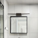 Sleek Led Black Vanity Wall Light - Modern Mounted Lighting For Bathroom In Warm/White / White