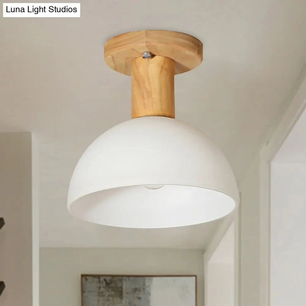 Sleek Led Ceiling Mount Light With Frosted Glass Shade - Ideal For Stairs And Kitchens 1 / White