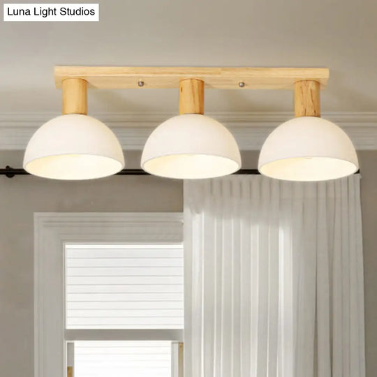 Sleek Led Ceiling Mount Light With Frosted Glass Shade - Ideal For Stairs And Kitchens