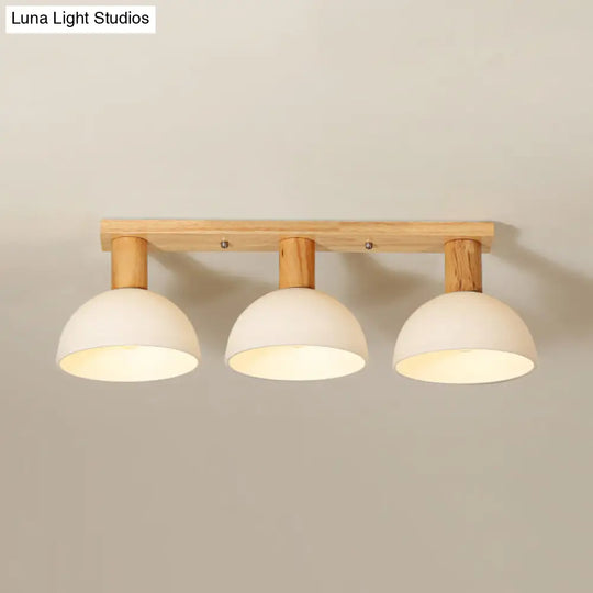 Sleek Led Ceiling Mount Light With Frosted Glass Shade - Ideal For Stairs And Kitchens 3 / White
